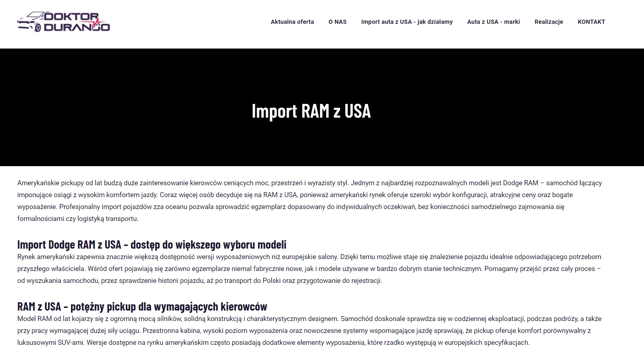 Dodge Ram z USA - dlaczego ten pickup cieszy się zainteresowaniem w Polsce?