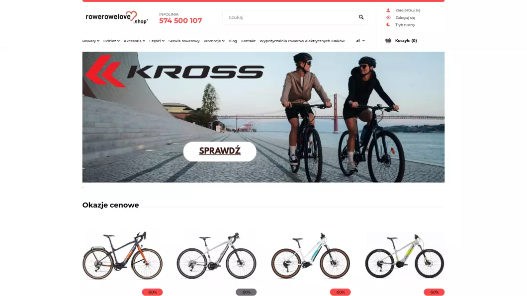 Internetowy sklep rowerowy Kraków | Rowerowelove.shop