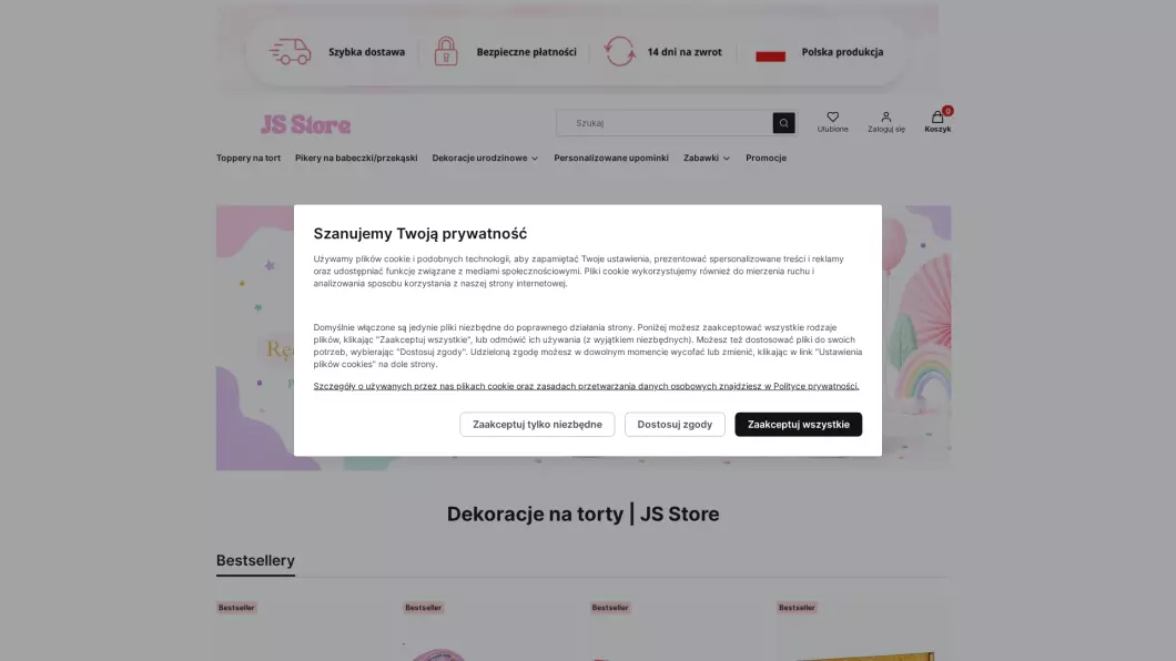 JS Store - Ozdoby na tort
